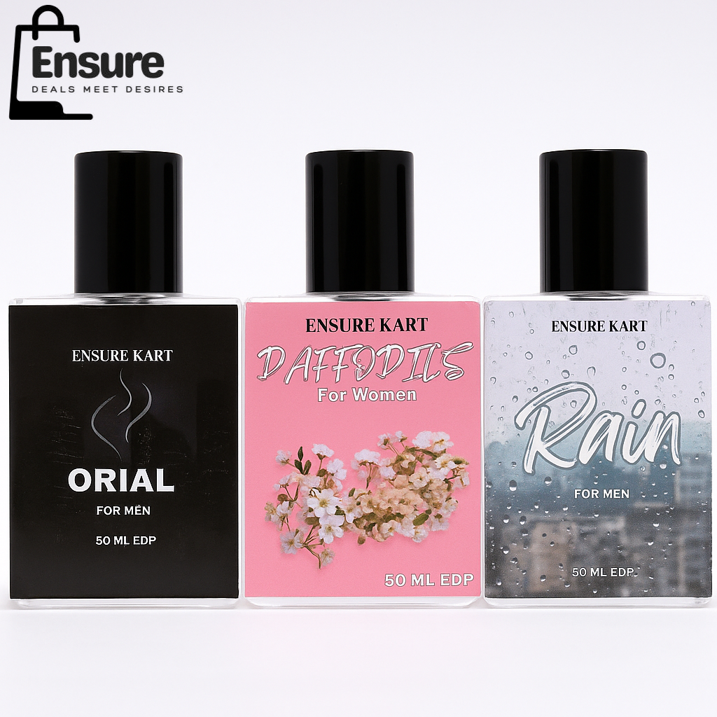 Perfume Trio Collection – Orial, Rain & Daffodils | 3 Premium Fragrances